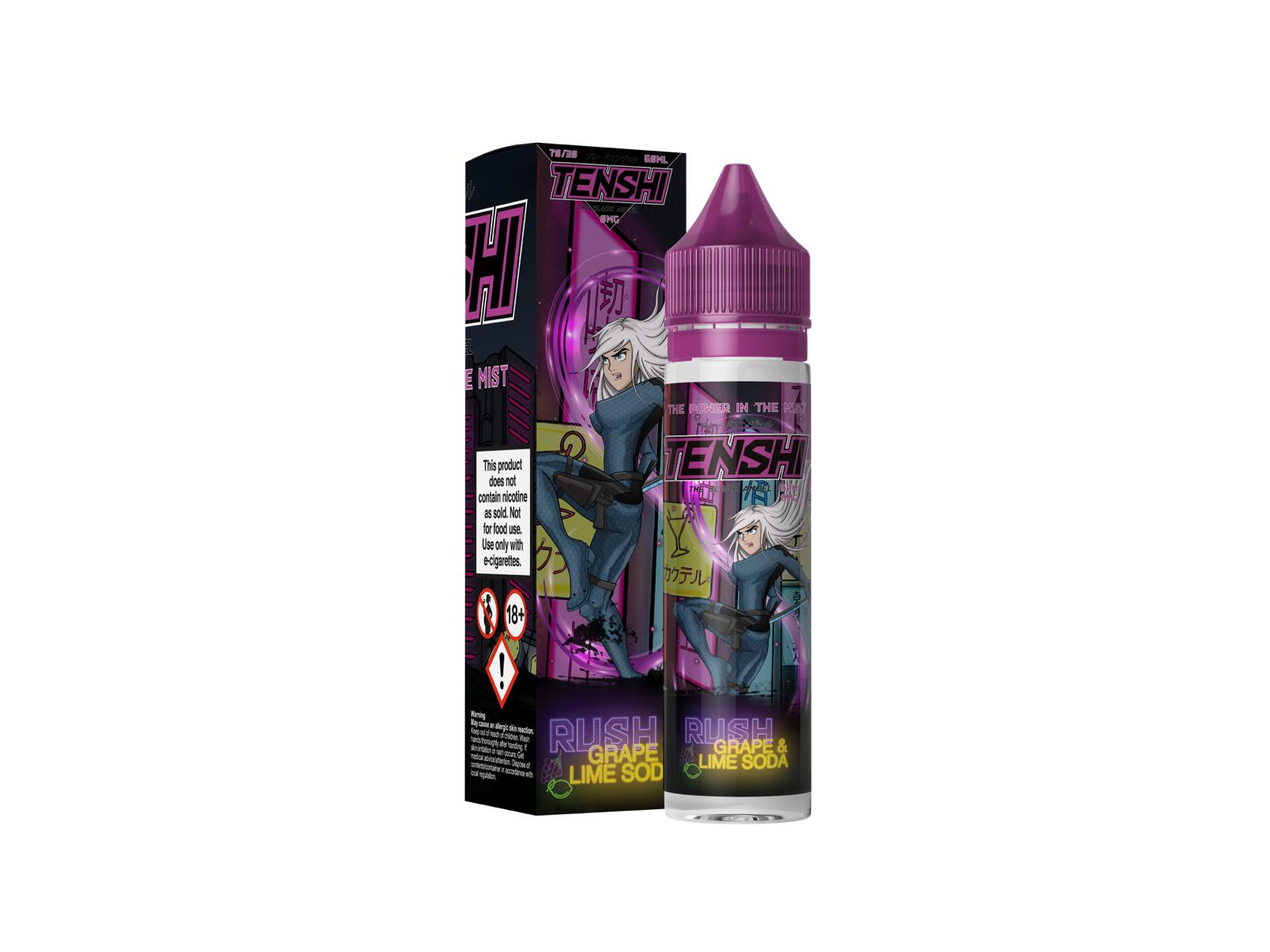 Rush Grape & Lime Soda by Tenshi Vapes - 50ml shortfill - The power in the mist